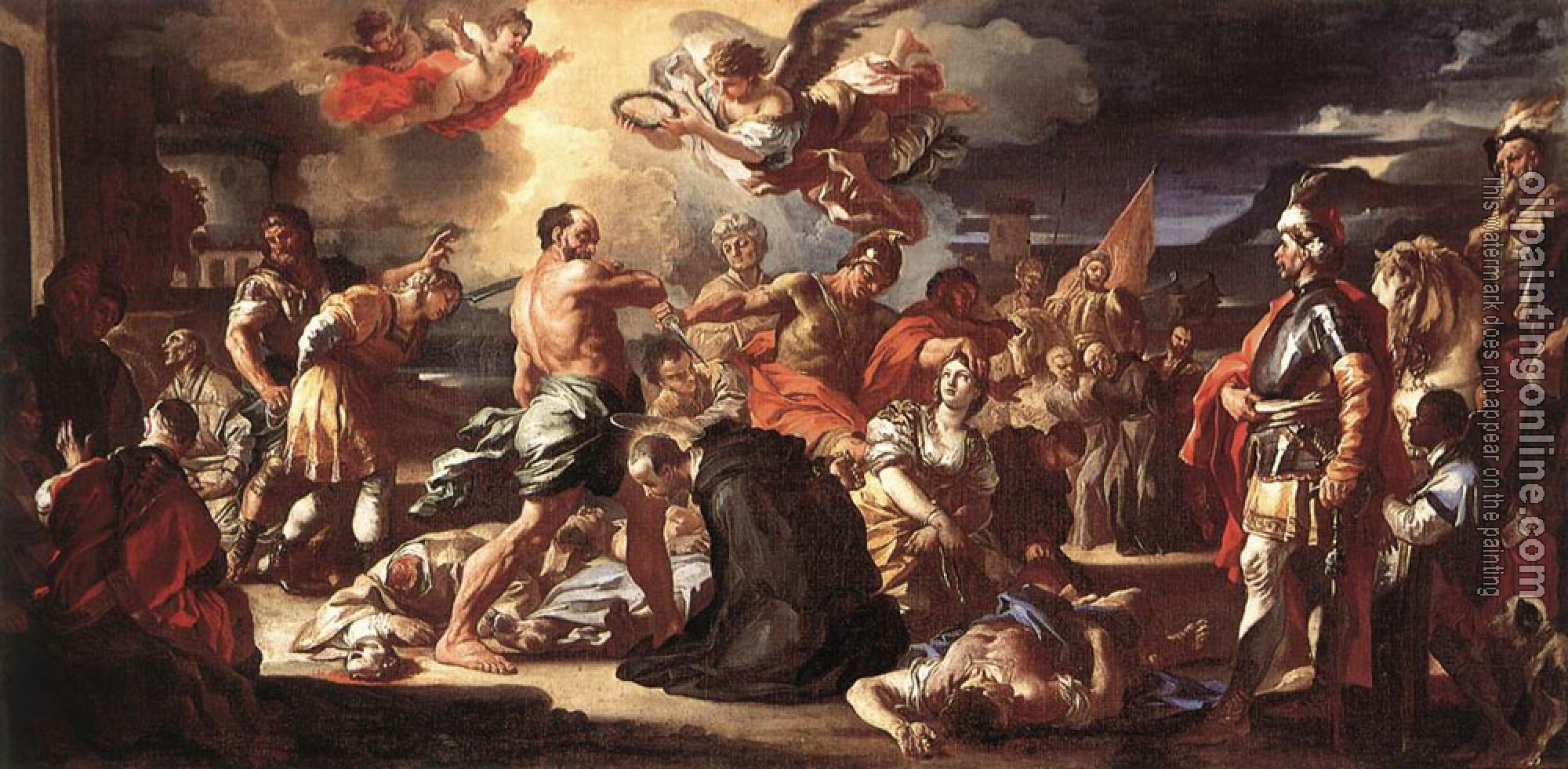 Francesco Solimena - The Martyrdom Of Sts Placidus And Flavia